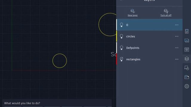 Layers in AutoCAD for iPad