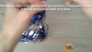 ✨ Как сделать султанчик из дождика / Помпоны-султанчики для детского сада/ POM-poms for cheerleadin