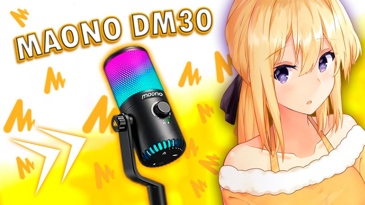 Удивил своим ПО?! Микрофон Maono DM30 RGB USB / Обзор, настройки и тесты #maono #maonodm30rgb