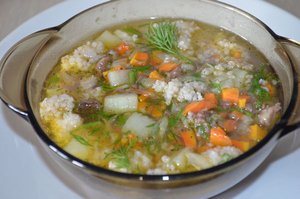 Ячневый суп/Рецепт супа с ячневой крупой/Рецепт простого и вкусного супа/Рецепты на каждый день
