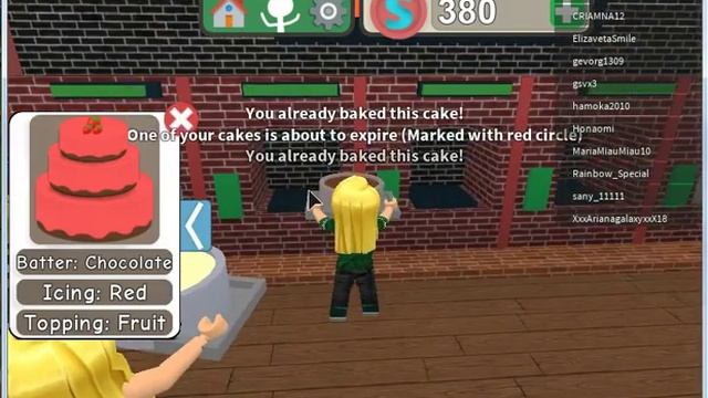 Готовим тортики в ROBLOX 0.0 смотреть онлайн