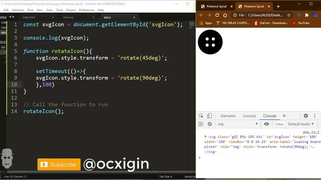Pinterest Spiral Clone with JavaScript