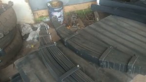 РЕССТАВРАЦИЯ рессор тракторого прицепа 2ПТС4. Получил большой заказ. РАзборка тракторных телег