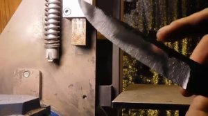 Делаю нож с нуля. Весь процесс, от ковки до ножен.