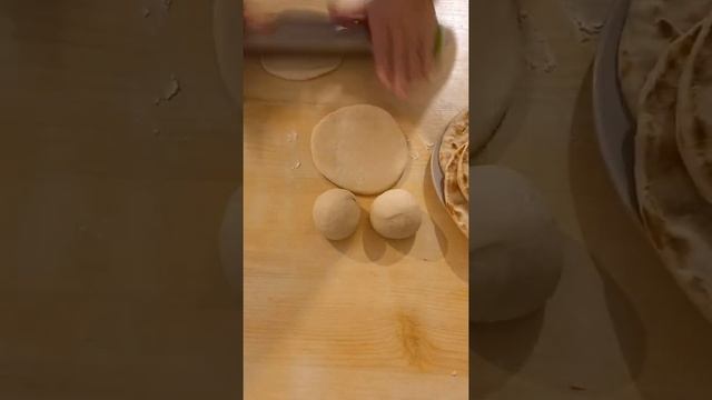Пресные лепёшки на сковороде.