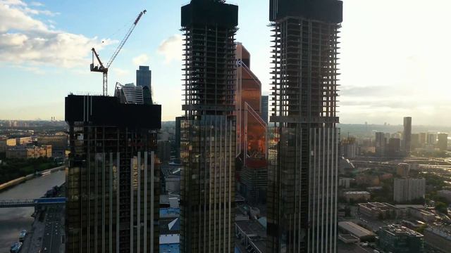4K Drone Footage - Residential Complex "Capital Towers" Capital Group смотреть онлайн