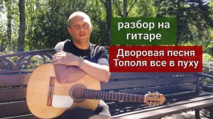 Тополя все в пуху. Разбор песни на Гитаре Дворовая песня  #урокигитары #гитара #какигратьнагитаре