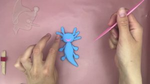 Лепка аксолотль