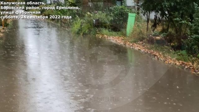 Мокрое дело. Затопило ул. Фабричную. Администрация города бездействует \\ 24.09.2022