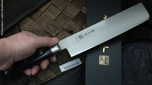 Кухонный нож MAC Damascus Vegetable Cleaver 180 мм смотреть онлайн