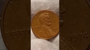 Сколько стоит монета ONE CENT 1974  USA