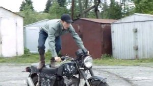 Неудачный стант на ИЖ Планета 5