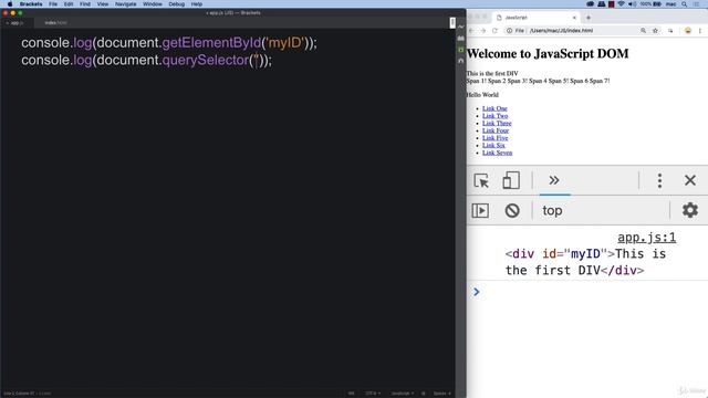 55 Modern JavaScript 03 004 JavaScript Element Selection