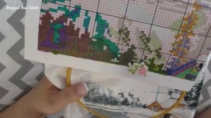 177. "ОЗЕРО ЛУИС" от фирмы ОВЕН: от обзора до оформления/ Готовая работа/ Вышивка крестиком/