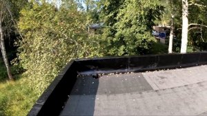 Наплавляемая плоская крыша на каркасном гараже