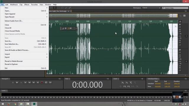 How to Convert OGG to WAV - Adobe Audition CC смотреть онлайн