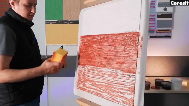 Ceresit CT 721 - Варианты покраски штукатурки с фактурой "Дерево"