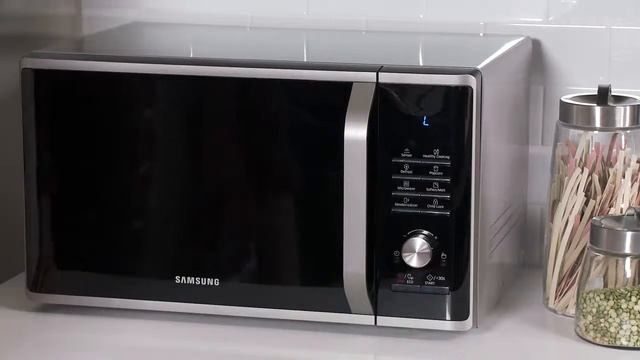 Samsung MS11K3000AS 1 1 cu ft Countertop Micro Review смотреть онлайн