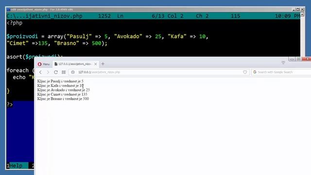 PHP Tutorijali za Početnike - 22 - Sortiranje Asoc Nizova смотреть онлайн