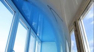 Натяжные потолки на балконе: подборка фотографий