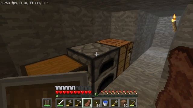 Майнкрафт выживание #2 Пытаюсь найти алмаз!!! смотреть онлайн