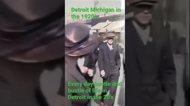 The 1920’s in Detroit Michigan in color.