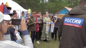 Встреча гостей на районном Сурхарбане