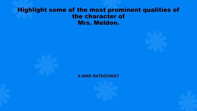 Character Sketch of Mrs. Meldon (Class HSC-I) смотреть онлайн