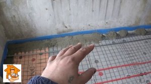 КАК УСТАНОВИТЬ МАЯКИ ДЛЯ СТЯЖКИ ТЁПЛОГО ПОЛА. Подготовка к заливке. Серия -16.