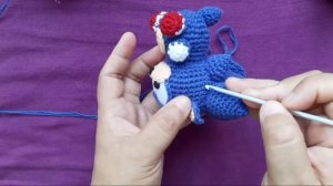 Sonic Amigurumi Crochet - Tejemos Cabeza Cuerpo Brazos Piernas