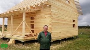 Дом из бруса 7х8. Отзыв заказчика. Проект с мансардой и террасой