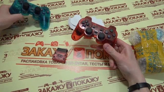 Беспроводной прозрачный геймпад DualShock 2 для PlayStation 2 смотреть онлайн