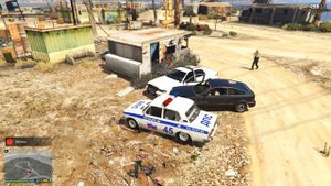 ПОЛИЦЕЙСКАЯ ПОГОНЯ В GTA 5 - РУССКАЯ ПОЛИЦИЯ! ВАЗ 2106! НОВЫЕ ПОГОНИ! (GTA 5 ПАТРУЛЬ ДПС)
