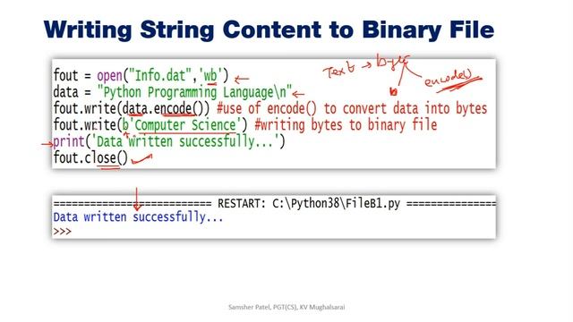 Binary File Operations in Python Part - 1 (Data File Handling in Python)