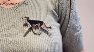 Saluki Bespoke Brooch