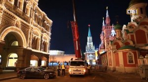 Установка холодильного оборудования на крышу ГУМа