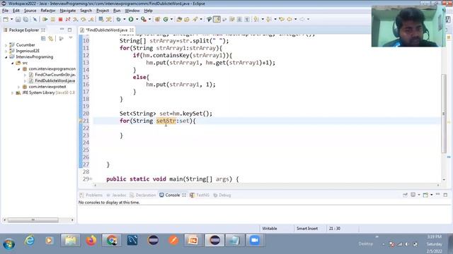 Q)Java Program to find the duplicate words in a string смотреть онлайн