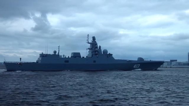 АДМИРАЛ ГОРШКОВ .многоцелевой фрегат дальней морской зоны проекта 22350 ВМФ в Санкт-Петербурге смотреть онлайн