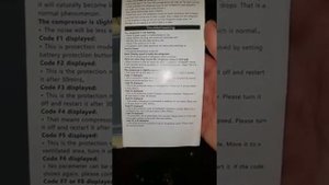 Alpicool C20 F3 code