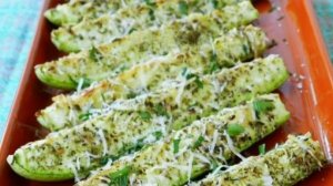 Кабачки, запеченные в духовке с сыром рецепт приготування в описах