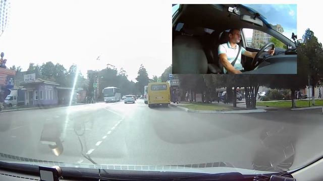 Разворот на нерегулируемом перекрёстке (ТО 