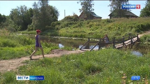 В деревне Тукса после ремонта открыли автомобильный мост смотреть онлайн