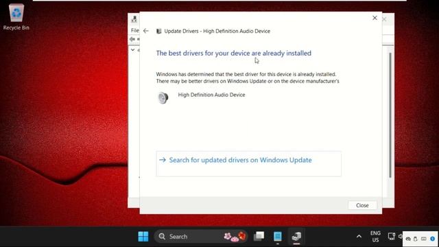 Intel High Definition Audio Driver Windows 11