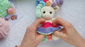 Мастер-класс единорожка, единорог крючком. Вяжем маленькую единорожку