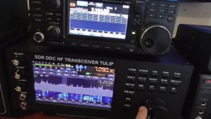 Трансивер SDR  Тюльпан , SDR  Маламут и IC-7300 приём в SSB.