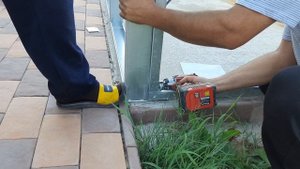 Монтаж гаража из лстк