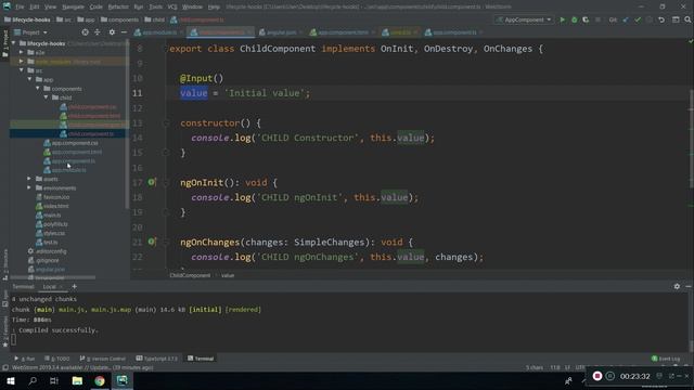 Angular для новичка. Angular lifecycle hooks. Angular  жизненный цикл компонента
