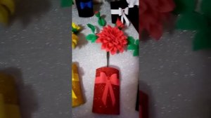 Магниты на холодильник из фоамирана ?Георгины?