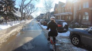 Winter Cycling on a Strida