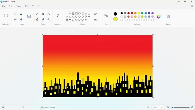 scenery drawing in computer paint смотреть онлайн